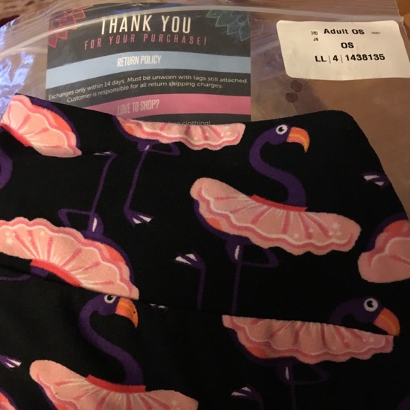 Lularoe Flamingo leggings - Picture 2 of 5
